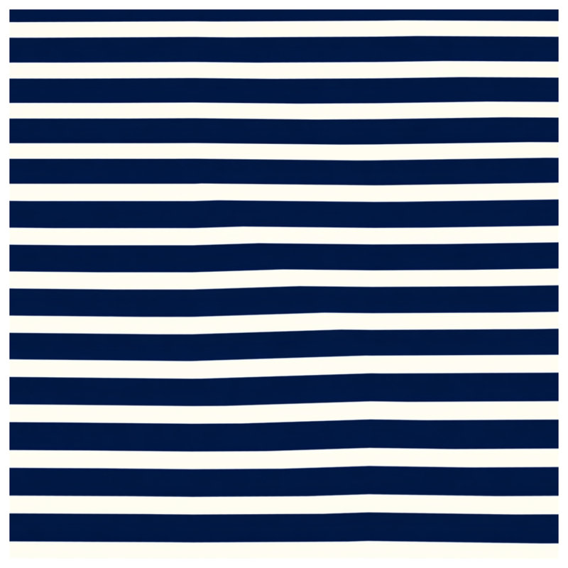 Navy Stripes Throw Pillow, Pattern Double Sided Pillows, 14 x 14 inches