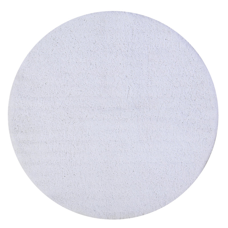 Tapis de salle de bain Micro, Blanc, Rond 30 po