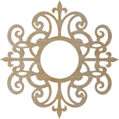 Médaillon de plafond de 30 po x 9 3/4 po x P 3/4 po Dijon