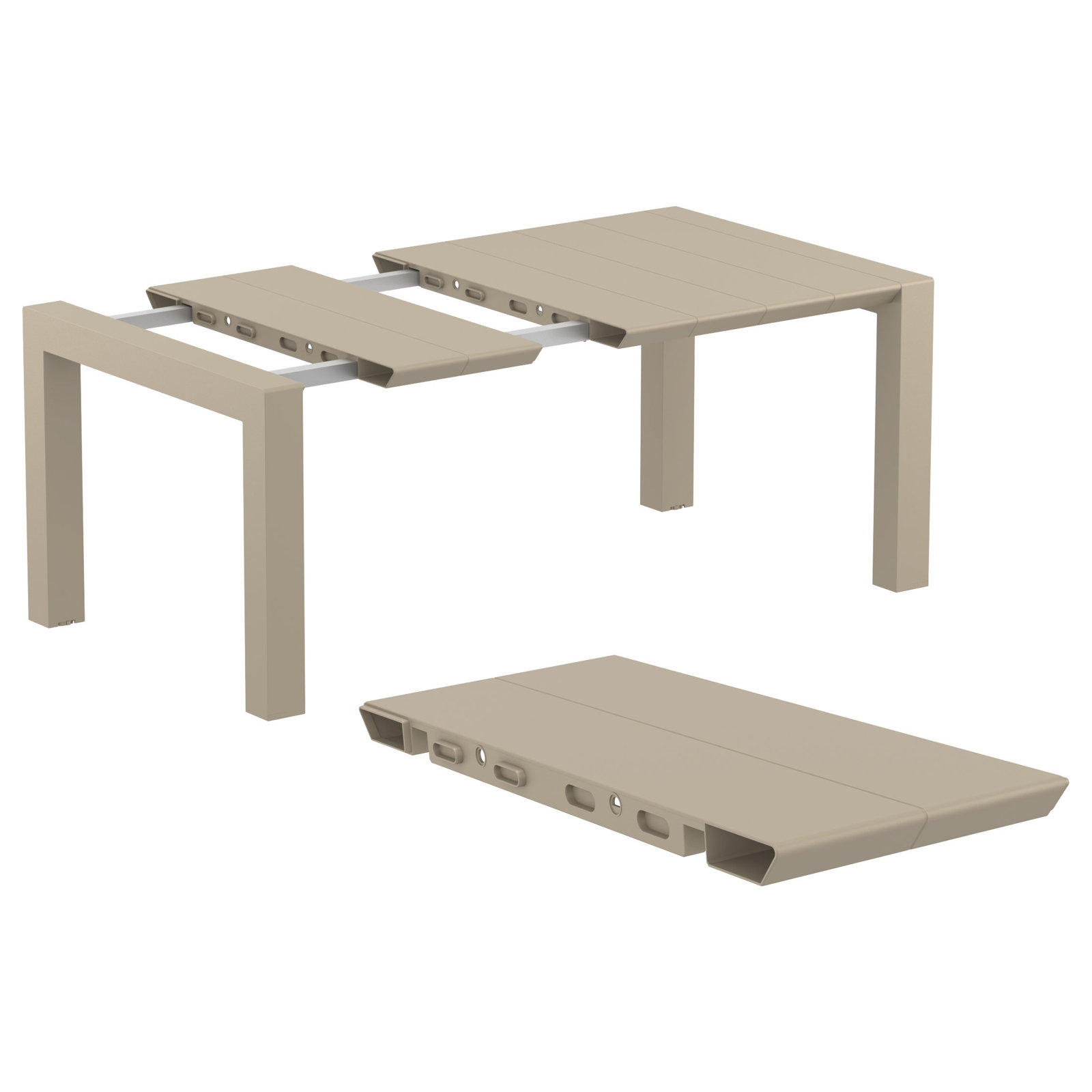 Asherton 55" Patio Dining Set, Taupe
