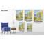  Décoration murale en toile à thème citron, images de cuisine de style méditerranéen, œuvre d'art rustique vibrante pour la salle à manger et les espaces de cuisine, 18 po x 24 po-194236119