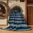 Machine Washable Horizontal Stripes Gray Area Rug-988012696