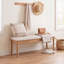 Linen Upholstered Bench with Flip Top-1914849258