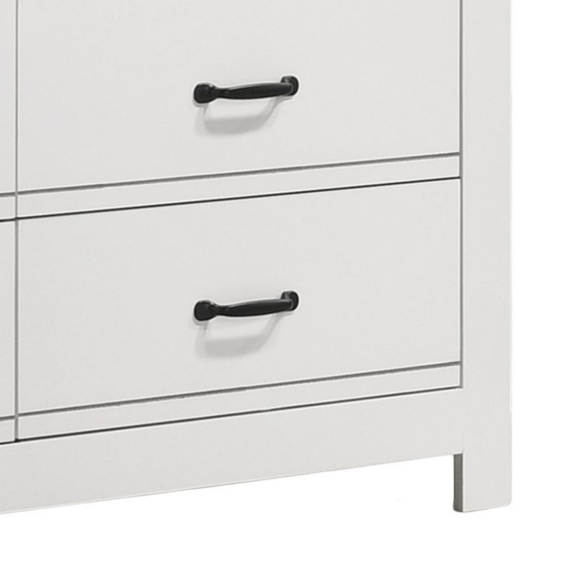 Commode 6 tiroirs, Blanc
