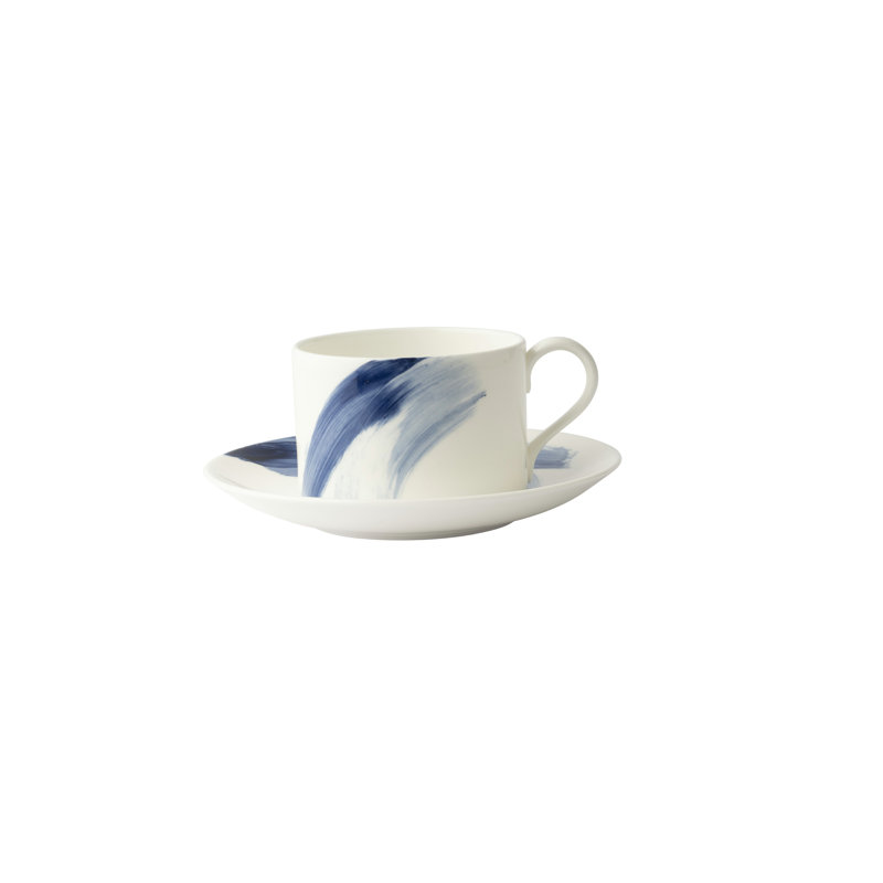 Brushstroke Bone China Teacup