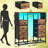51.2" Wide Dresser With 10 Drawers, Built-in Clothing Rack, Usb Charging Station & Led Shoe Storage-890405110
