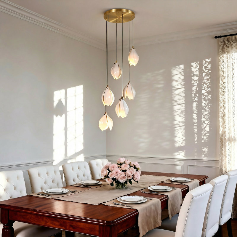 Lustre en céramique à 6 lumières Modern