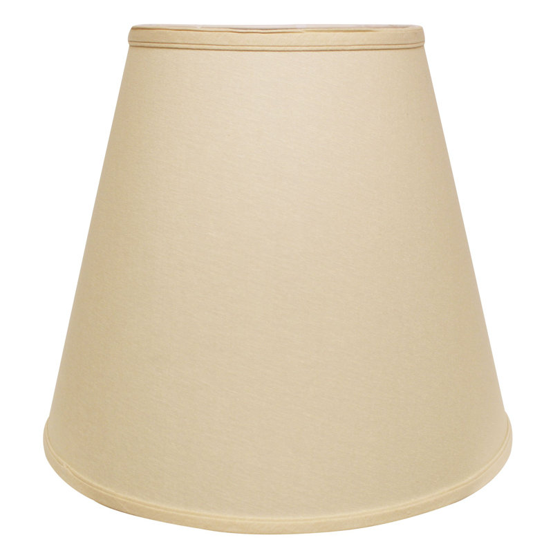 Abat-jour empire en lin 16 po, Beige
