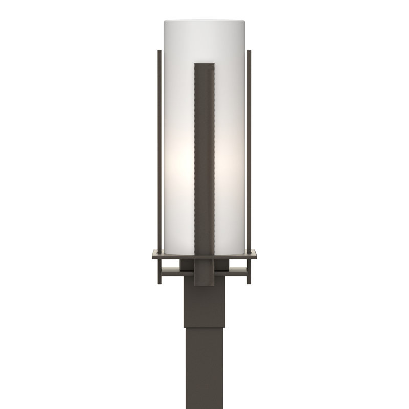 Tête de lanterne verticale verticale 1 lumière, Opale, Fumée côtière foncée