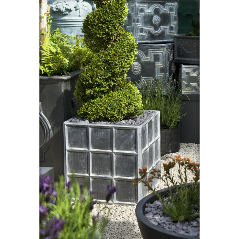 Handmade Pot Planter, 100 cm H x 100 cm W x 100 cm D, Antique Faux Lead