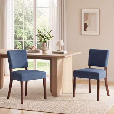 Upholstered Solid Wood Parsons Side Dining Chair