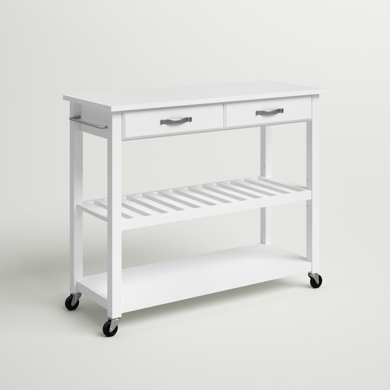 Bart 43 " W Kitchen Cart, White