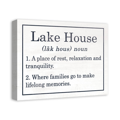 «Lake House», impression sur toile sans cadre
