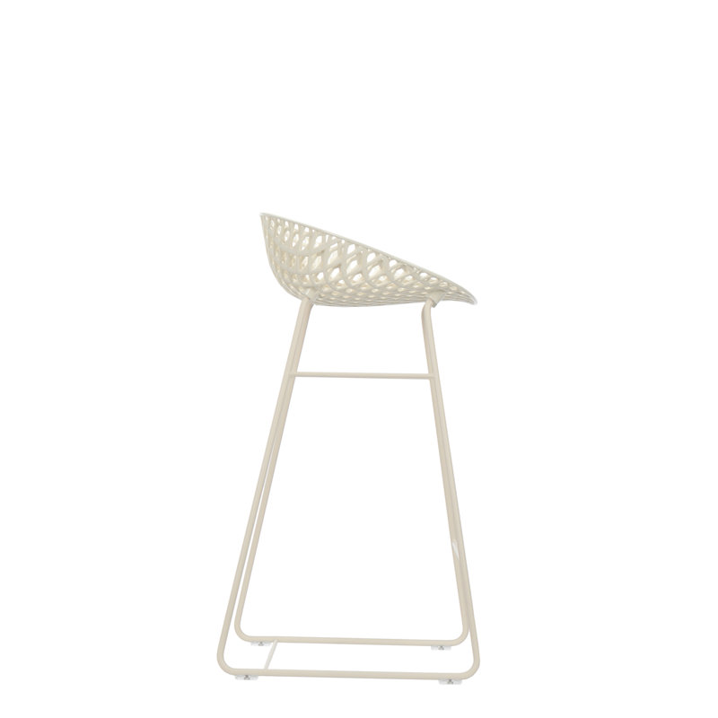 Smatrik Outdoor Bar Stool, White