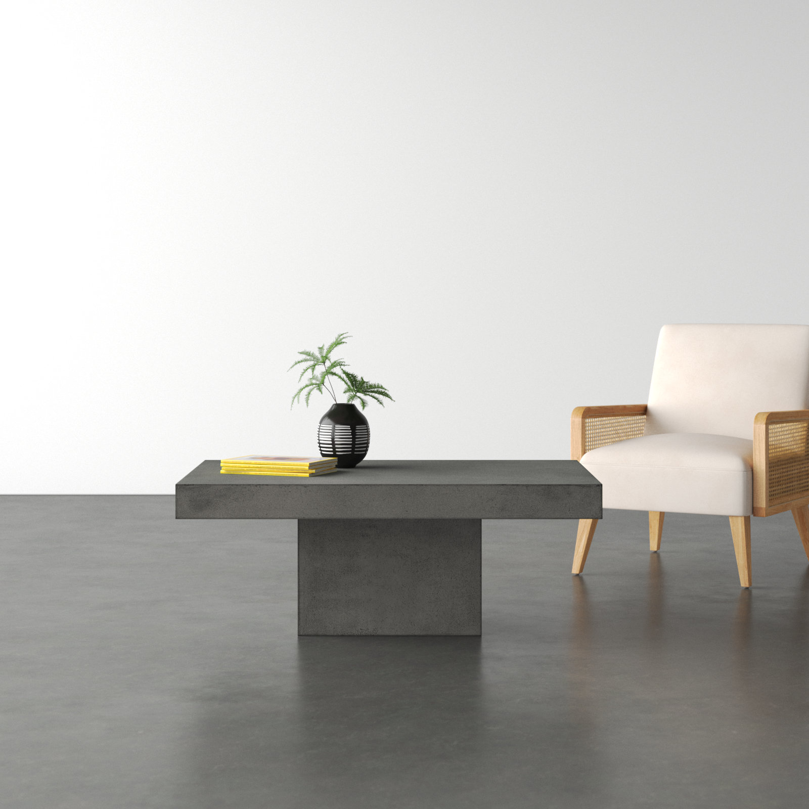 Shaye 47" Concrete Coffee Table