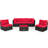 5 - Person Patio Conversation Sets with Cushions-401362959