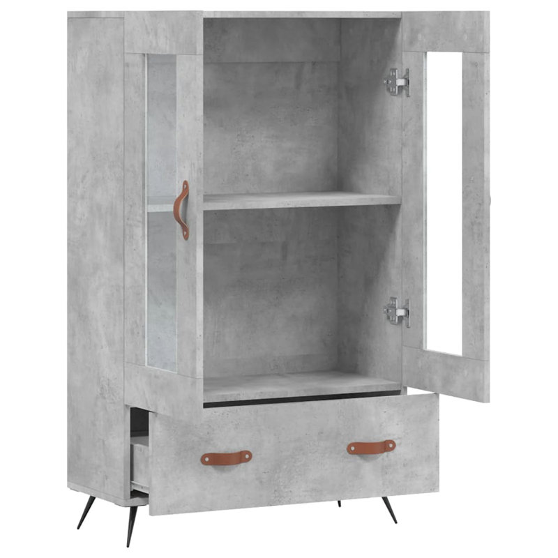 Hilley 69.5cm Sideboard, Concrete Oak