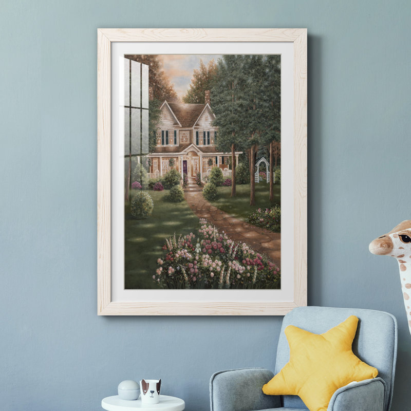Carolina Carolina I - peinture avec cadre photo, Cadre blanc, H 31,5 po x l 23,5 po x P 1,5 po
