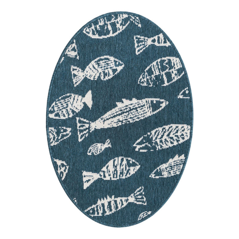 Tapis intérieur / extérieur d'extérieur Coastal, Ovale 2 pi x 3 pi 1 po