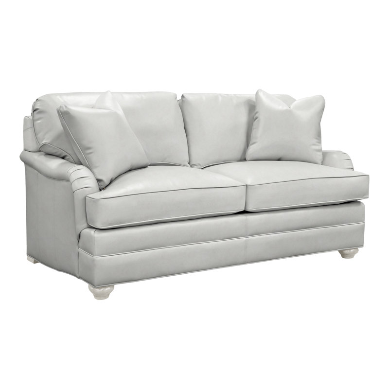 East Lake 71" Mid Sleep Sofa, Navajo, Saloon Dove Gray Genuine Leather