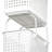 Like-it Plastic Storage Basket Gray Large Tote Basket with Lid for Closet and Pantry-1379366403-1379366402