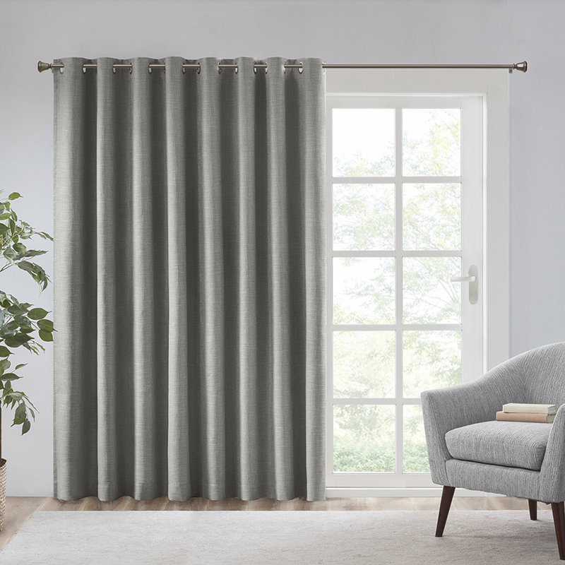 Neighsome Single Curtain Panel, Gray