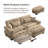 Modern Velvet Three-Seater Sofa With Cylindrical Armrests, Waist And Throw Pillows, Enveloping Seat Comfort, With Matching Ottoman.-1606886314