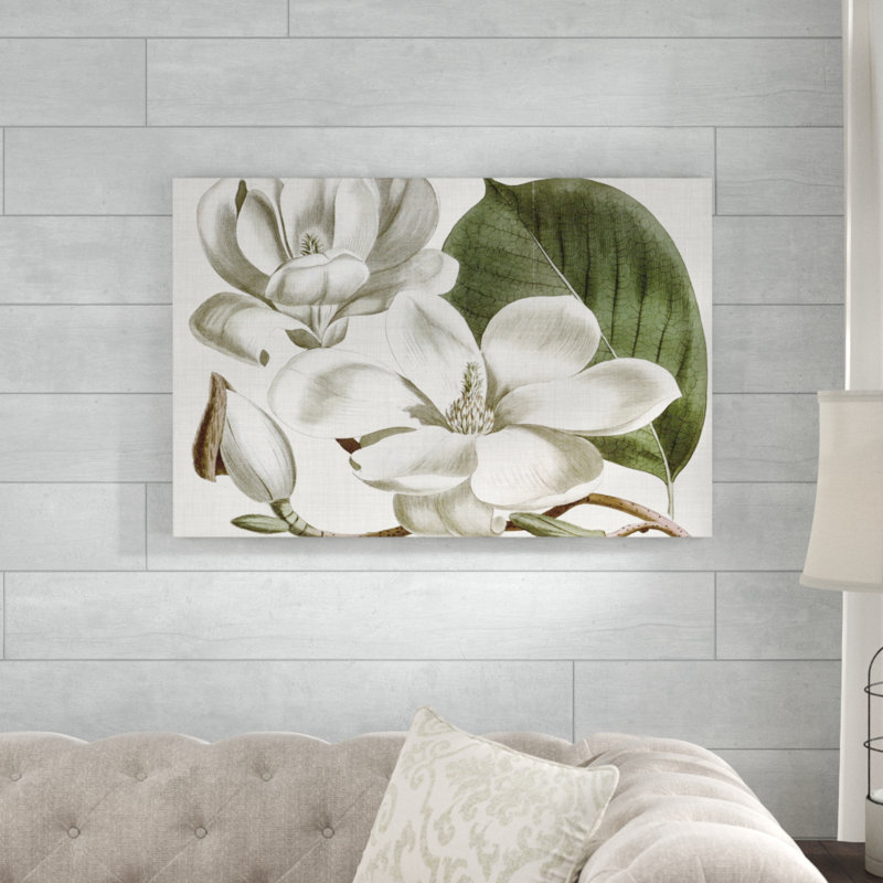 «Curtis Magnolia I», peinture sur toile, H 24 po x l 36 po
