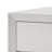 Tory Nightstand, 2 Drawers, White Solid Wood, Bronze Round Knobs