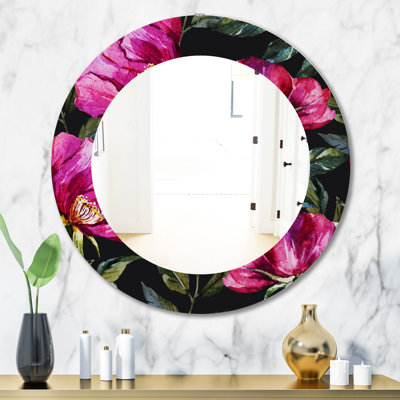 Obsidian Bloom 25 Traditional Wall Mirror