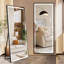 Miroir à DEL pleine longueur avec lumières et grand miroir pleine grandeur pour la chambre à coucher