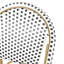 Cadre extérieur en aluminium français, blanc et noir de 29,5 po avec finition, convient au patio de décoration de jardin