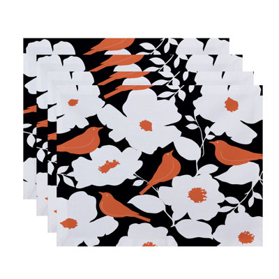 Polyester Floral Rectangle Placemat