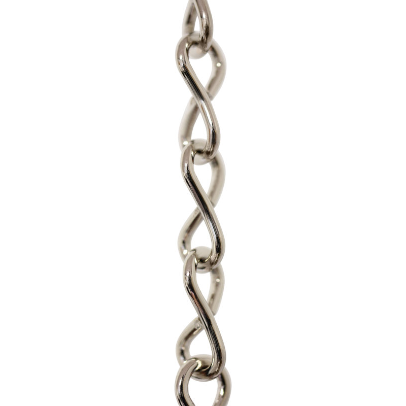 Chaîne de panier décorative, Nickel poli