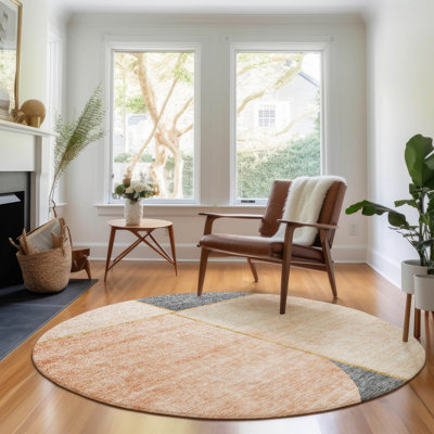 Premium Machine Washable Prisco Coral Rug