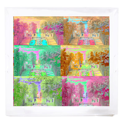 Jardin Tuilleries Brights Acrylic Square Decorative Tray