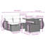 Vidaxl Garden Sofa Set Black