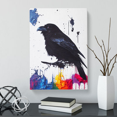 Dansfield Raven Bird - Wrapped Canvas
