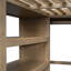 Lit mezzanine en bois avec garde-robe intégré-1031493126
