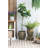 S/2 Iron Flower Pot L:13x13x14.5'' S:11x11x13.5''