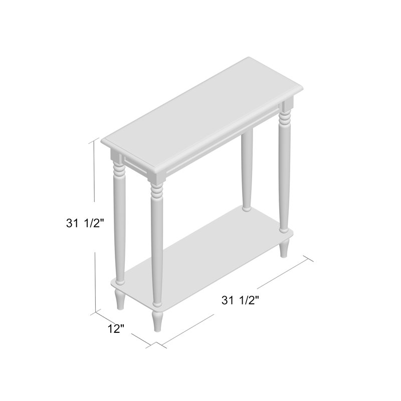 Adelphi 31.5'' Solid Wood Console Table, Black