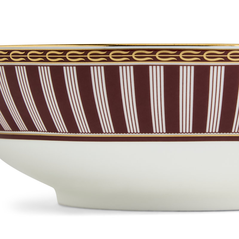 Red Splendour Bone China Cereal Bowl