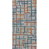 Campbell Hand-Tufted Geometric Indoor/Outdoor Rug Blue/Teal/Orange