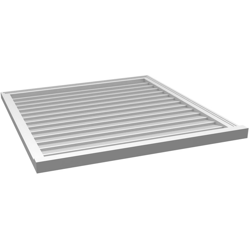 Cadre de seuil Brickmould, brun clair apprêté, H 42 po x l 40 po x P 2 po