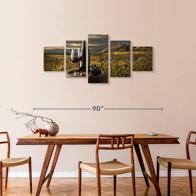 Wine Relaxation, 34" H x 74" W
