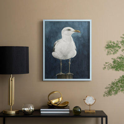 Night Gull I, reproduction encadrée - bois massif