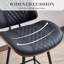  Tabouret de comptoir 26 po en similicuir moderne avec dossier pour îlot de cuisine, bar personnel et café-846664685-857852143