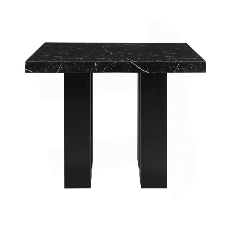 Table de bar noire MIKHA, Noir