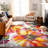 Florentia Floral Tufted Orange/Pink/Ivory Non-Slip Rubberback Area Rug-855719463