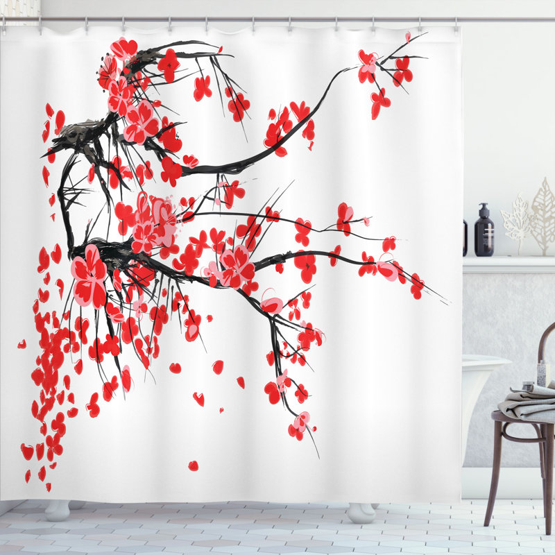 Brondby Shower Curtain with Hooks Included, 70" H x 69" W